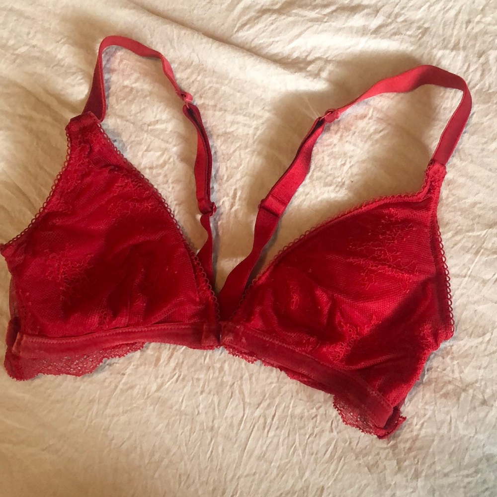 Victoria’s Secret Bralette, Red, Medium